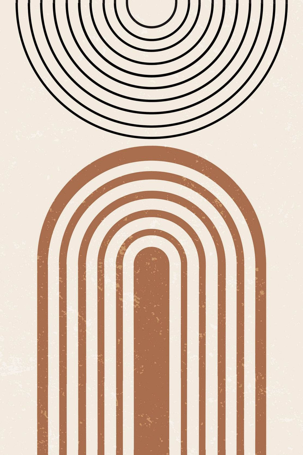 Abstract Art Arched Lines Minimalist ArtWork - beink online art store