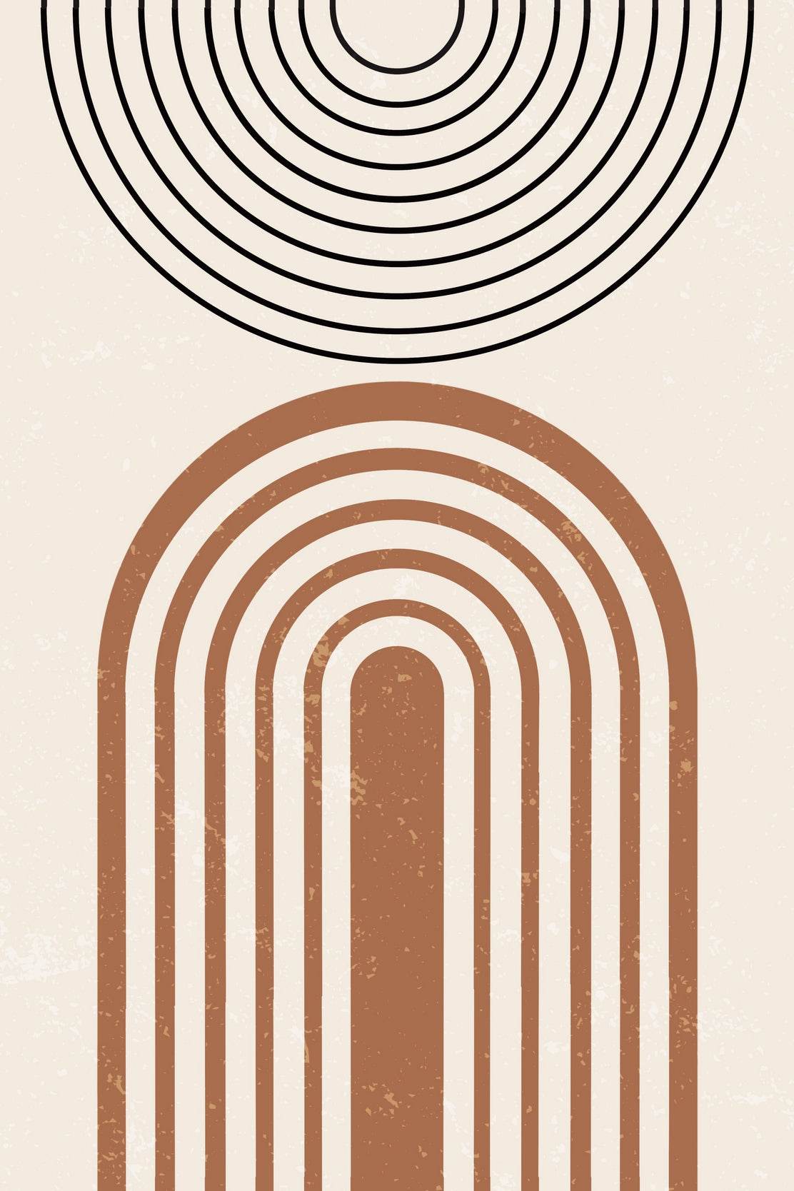 Abstract Art Arched Lines Minimalist ArtWork - beink online art store