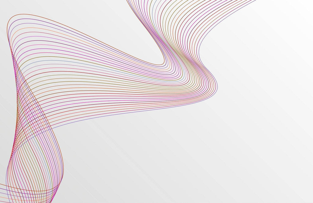Technology Line Wave Abstract Wall Art - beink online art store