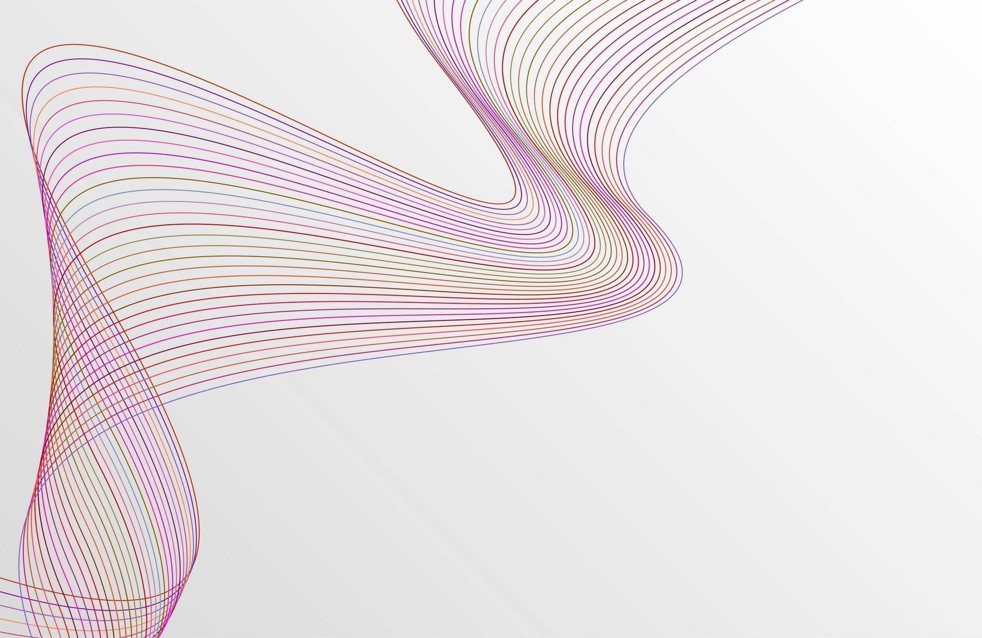 Technology Line Wave Abstract Wall Art - beink online art store