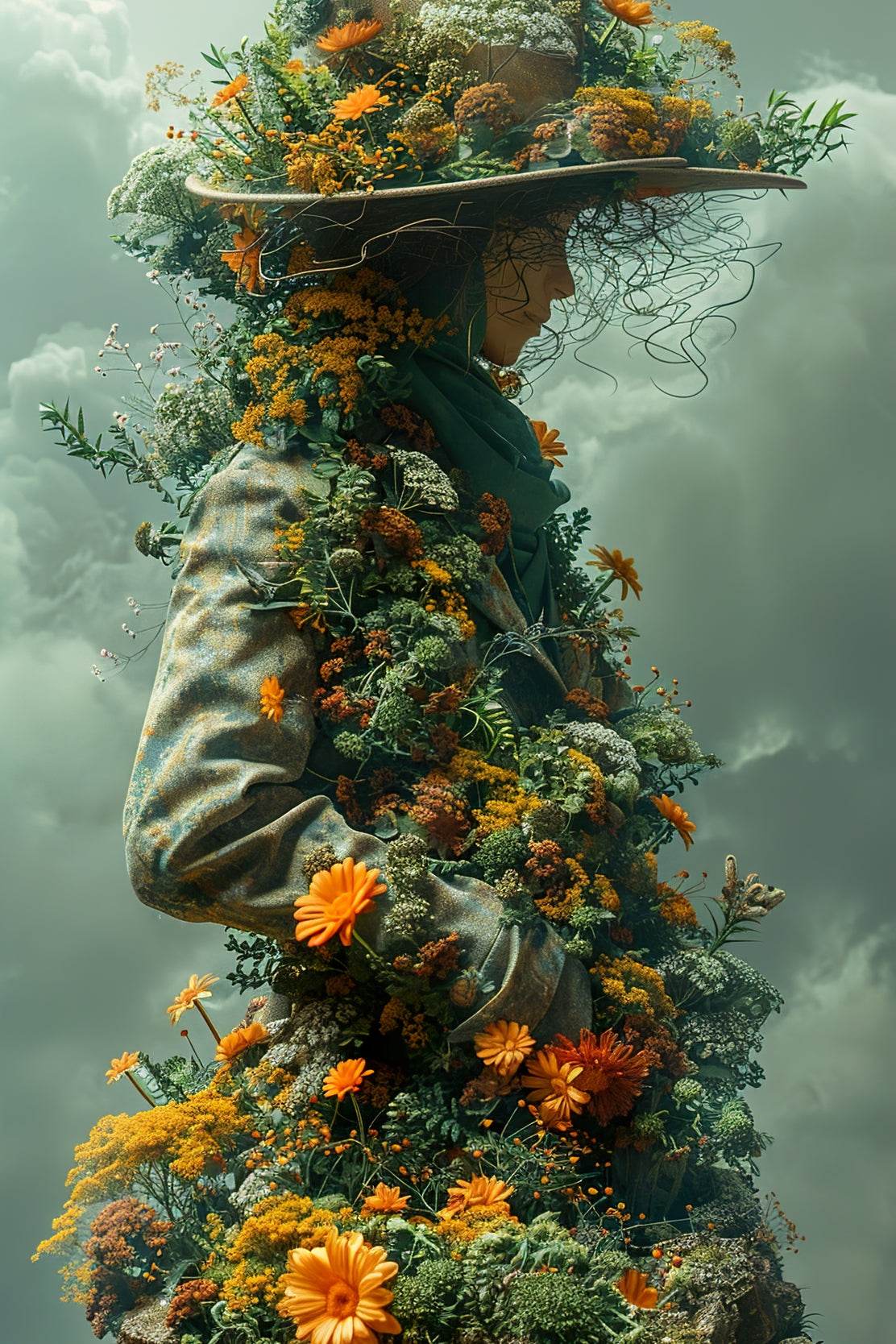 Girls Carrying Flowers Digital Art - beink online art store