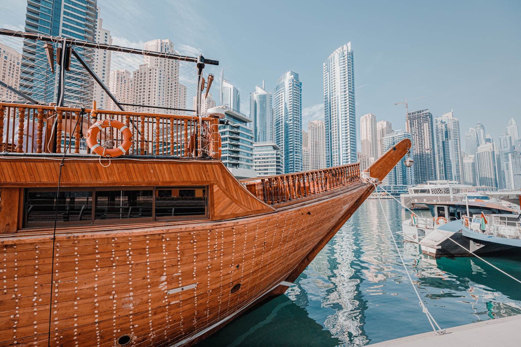 The Dhow and the Skyline Wall Art - beink online art store