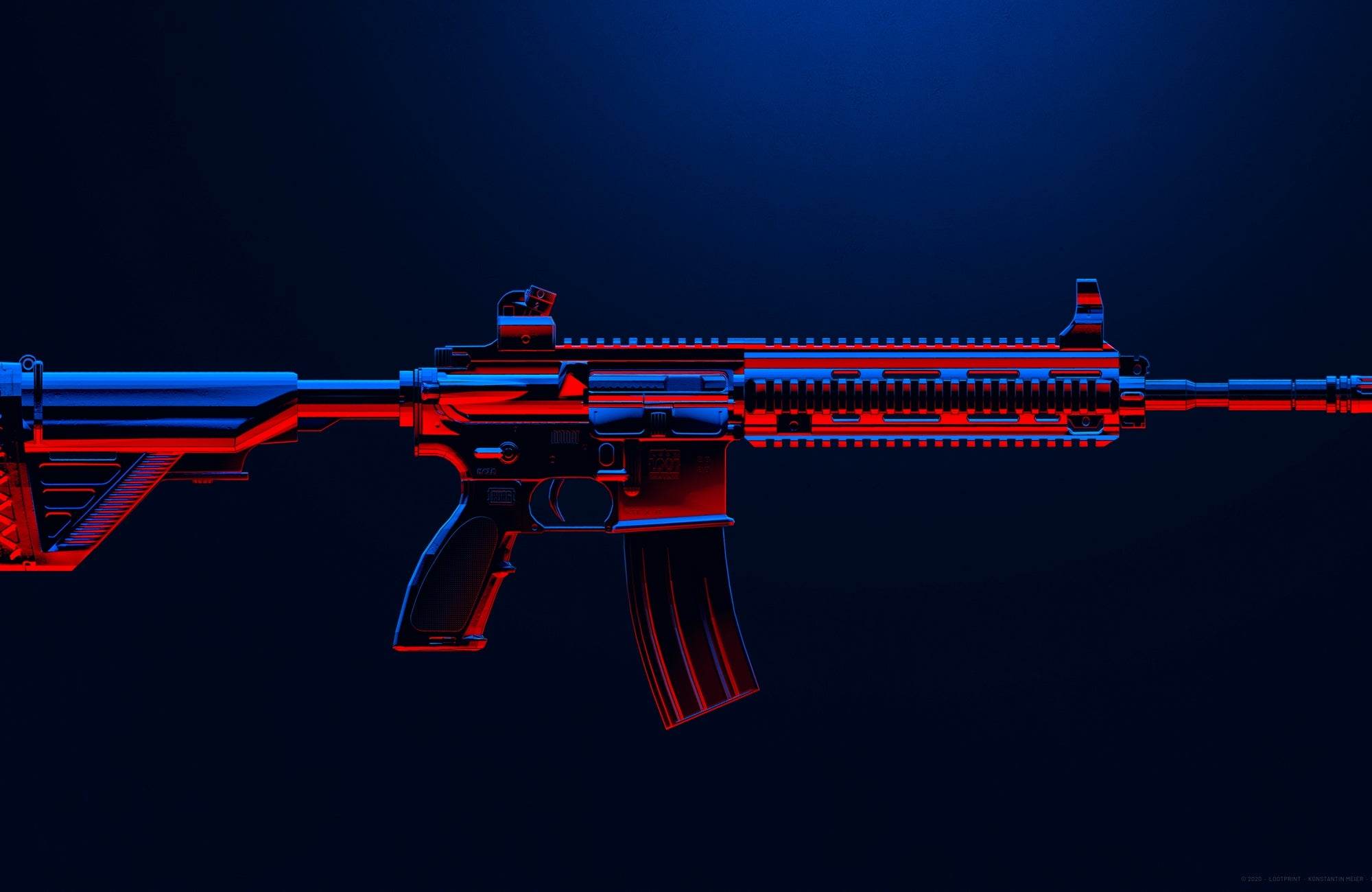 Custom M416 Battle Ground Gaming Wall Art - beink online art store