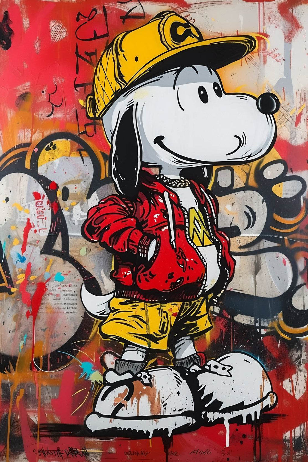 Hip Hop Snoopy Street Wall Art - beink online art store