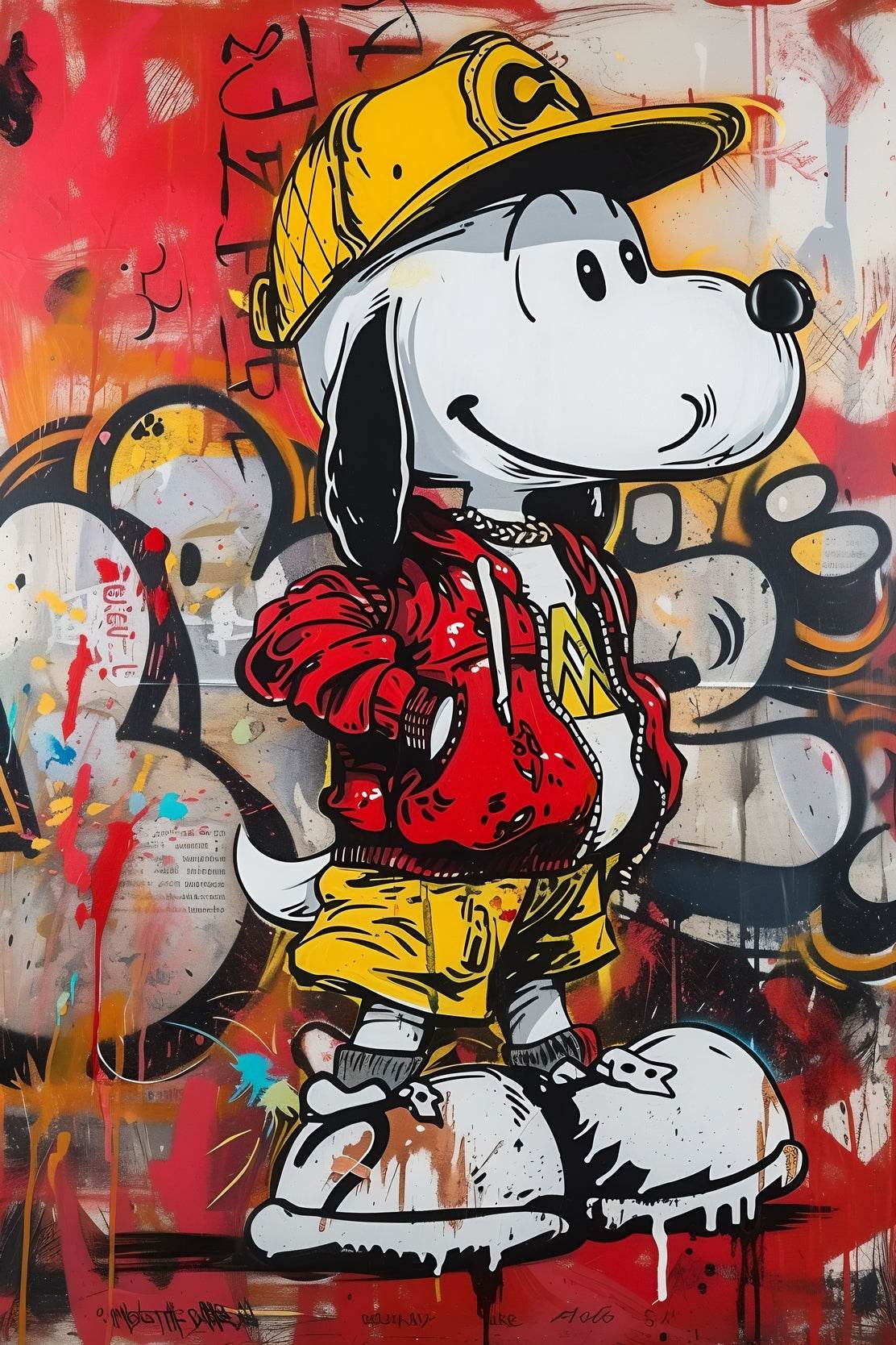 Hip Hop Snoopy Street Wall Art - beink online art store