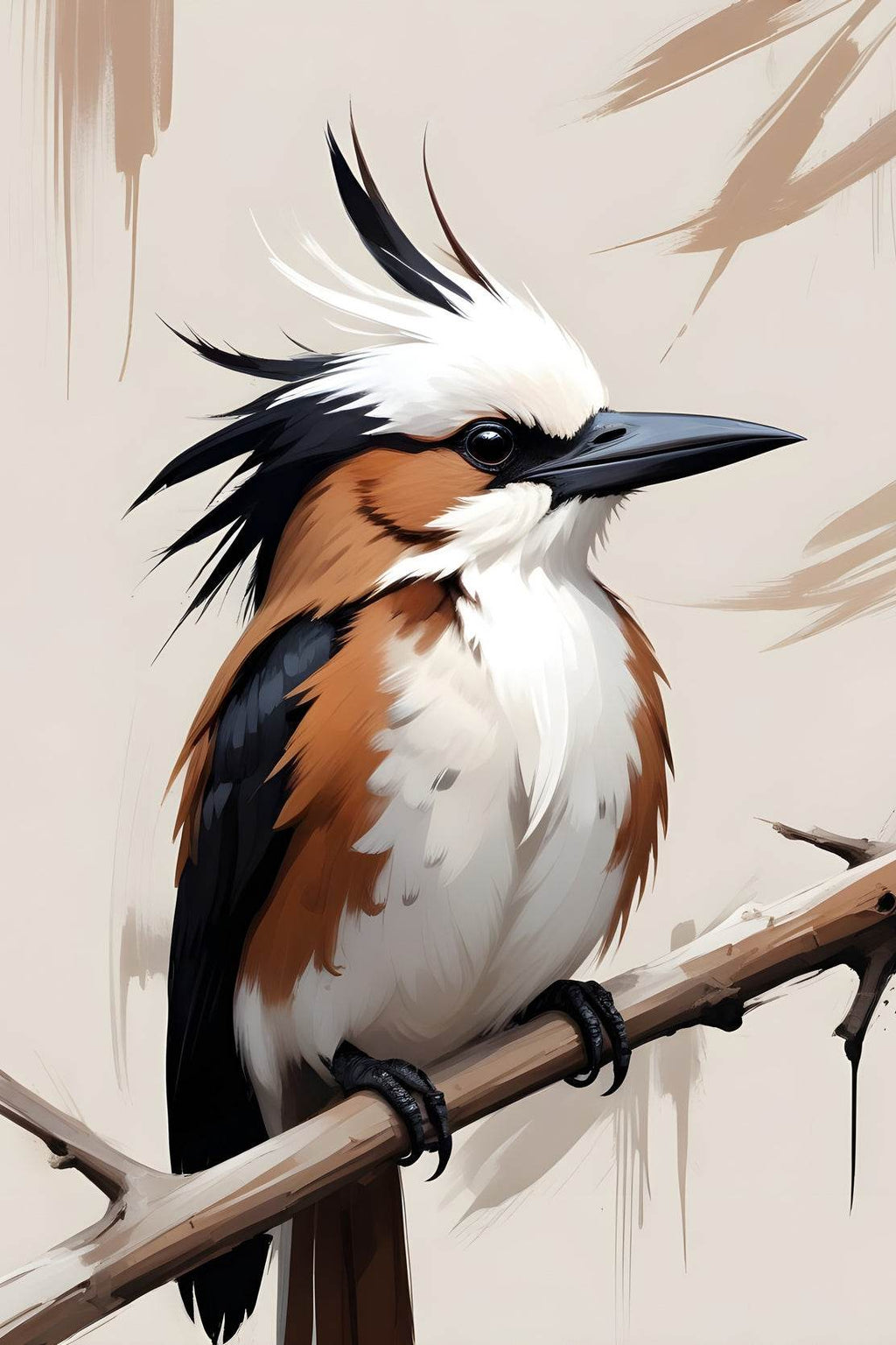 Watercolor Kingfisher Bird Wall Art - beink online art store