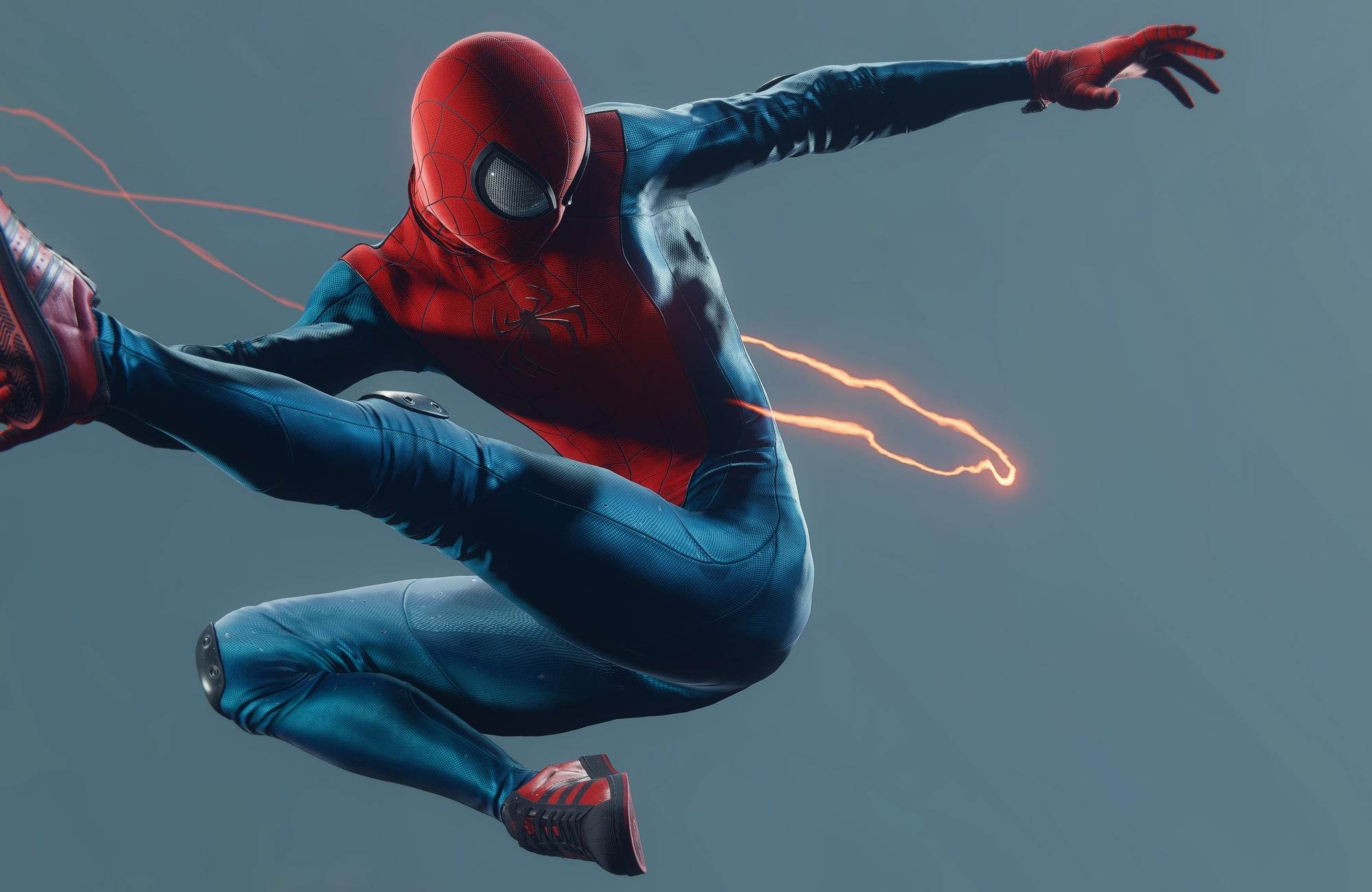 Spider Man Swinging Gaming Wall Art - beink online art store