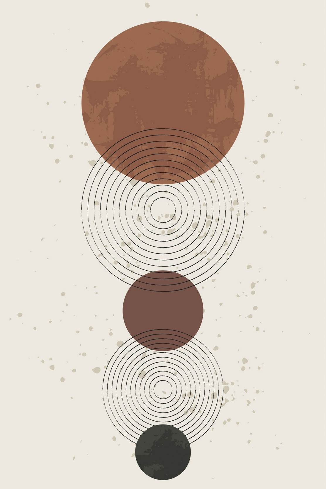 Geometric Circular Abstract Wall Art - beink online art store