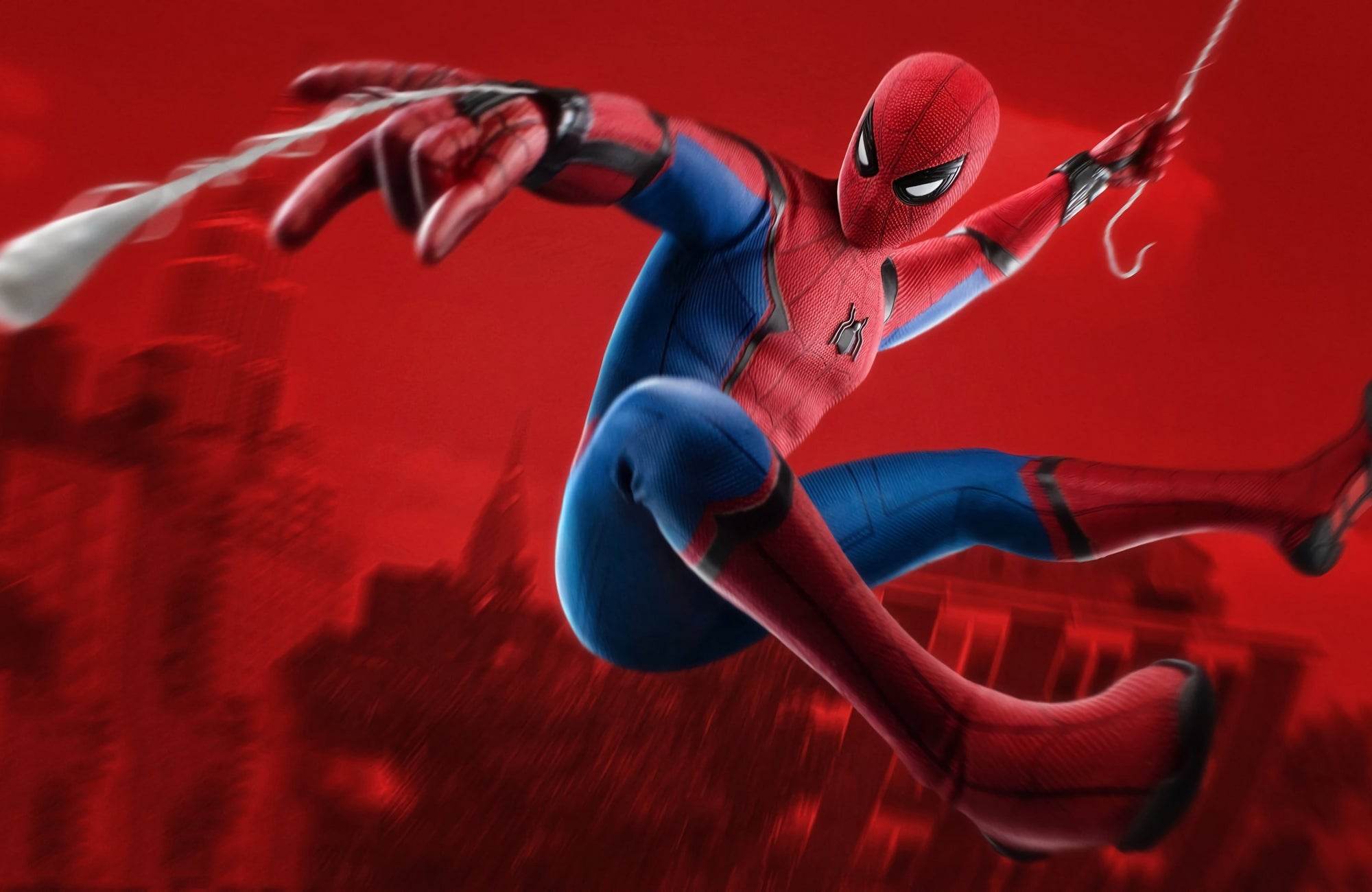 Spider Man Swinging Gaming Wall Art - beink online art store