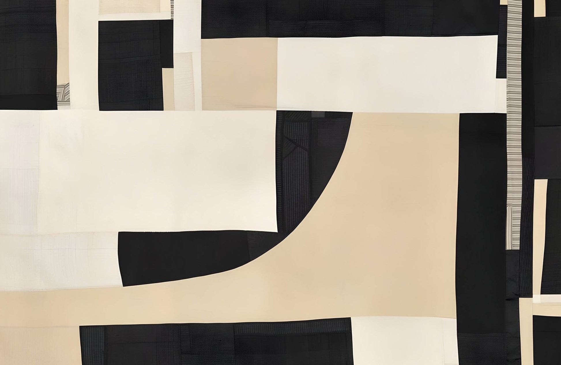 Geometric Harmony - Balanced Arrangement of Shapes Wall Art - beink online art store