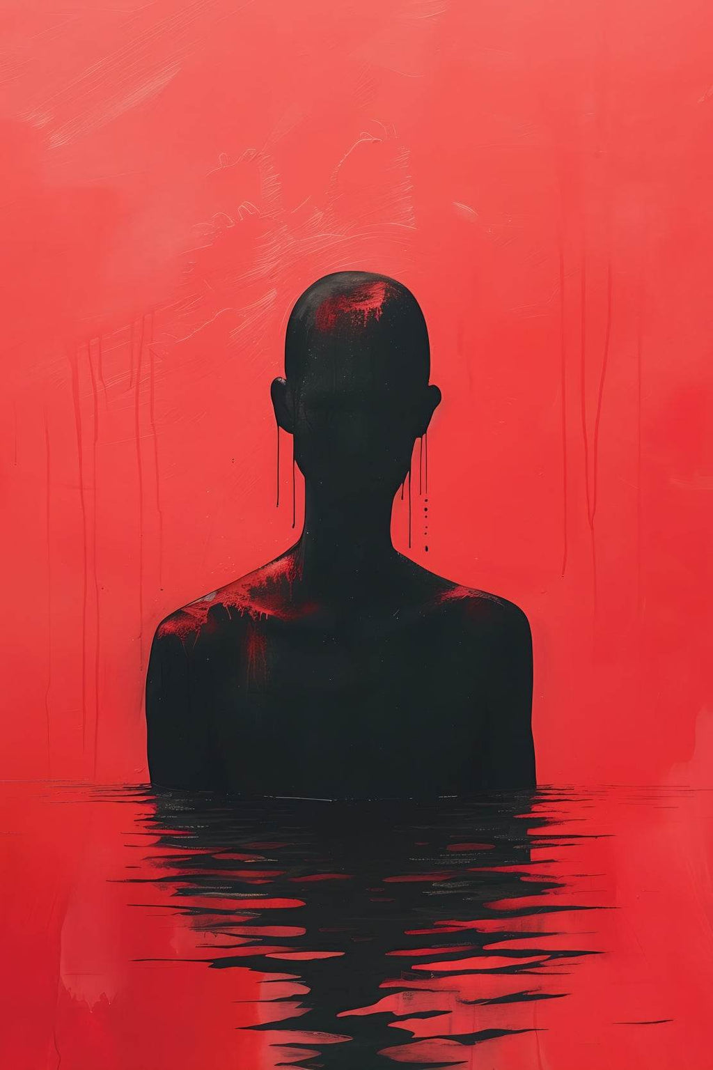 Painting Drowned In Blood Wall Art - beink online art store