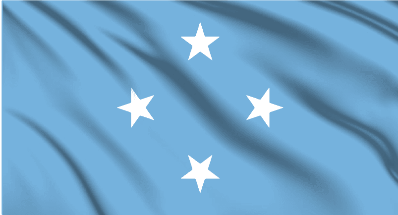 Federated States of Micronesia National Flag Wall Art - beink online art store