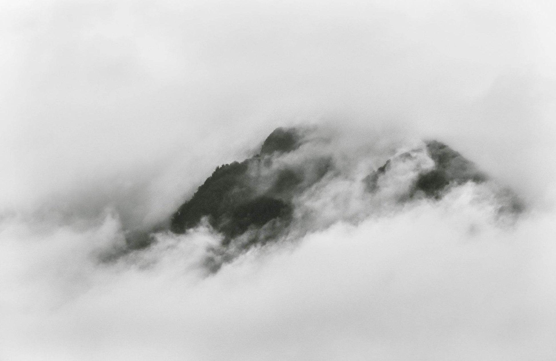 Misty Mountain Black & White Wall Art - beink online art store