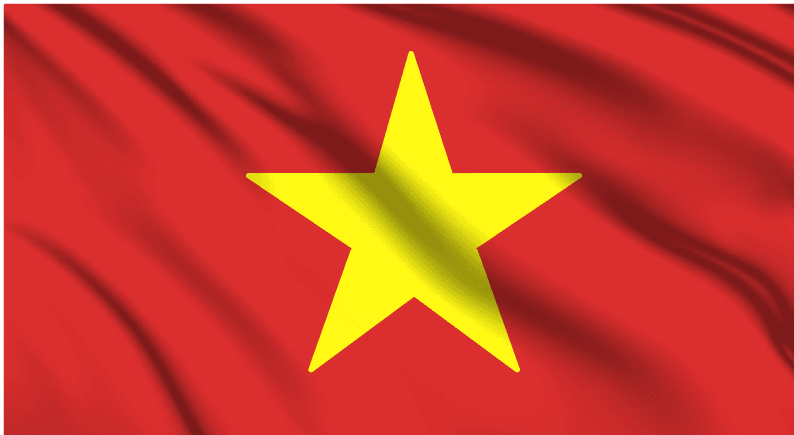 Vietnam National Flag Wall Art - beink online art store