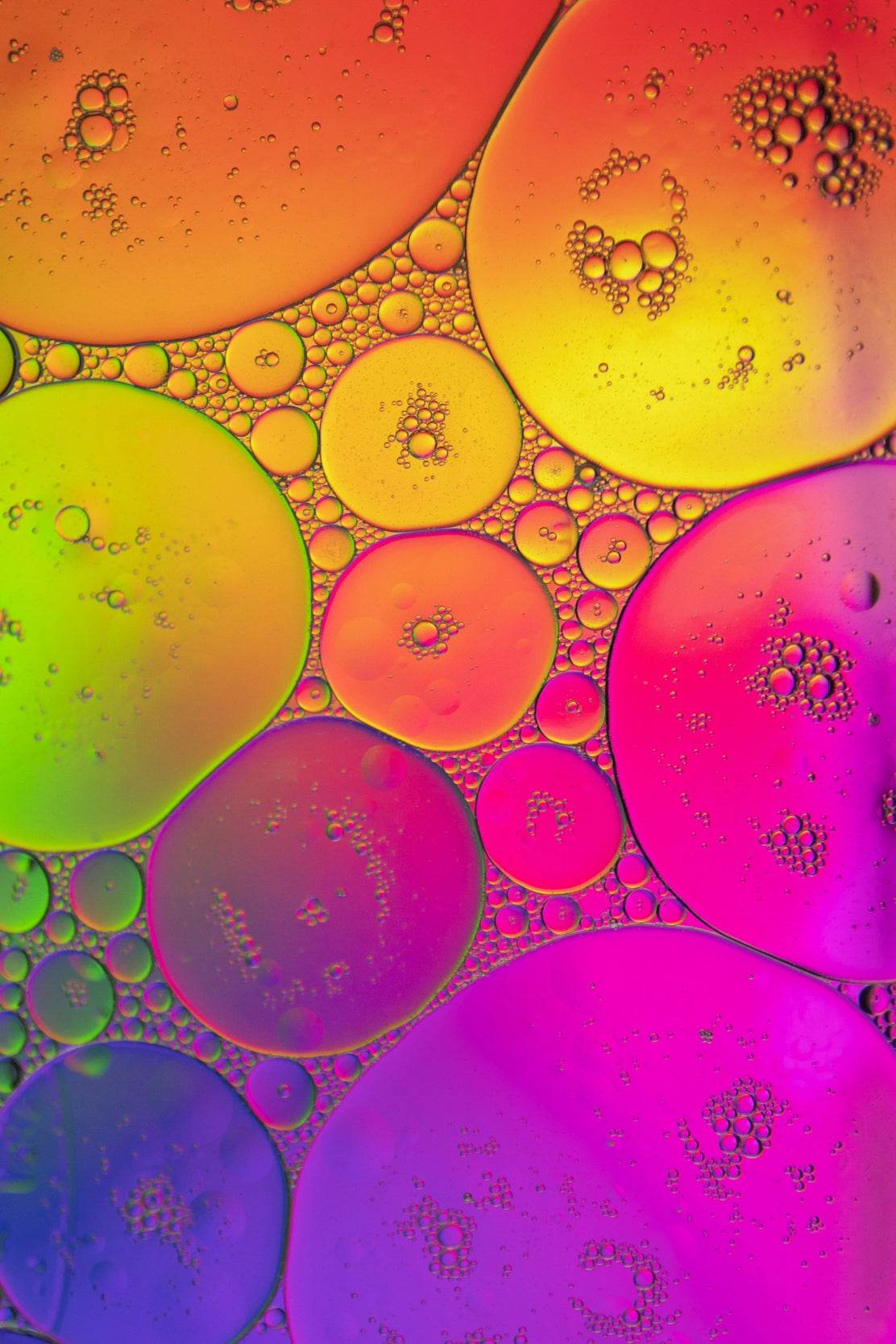 Bubbles Gradient Abstract Wall Art - beink online art store