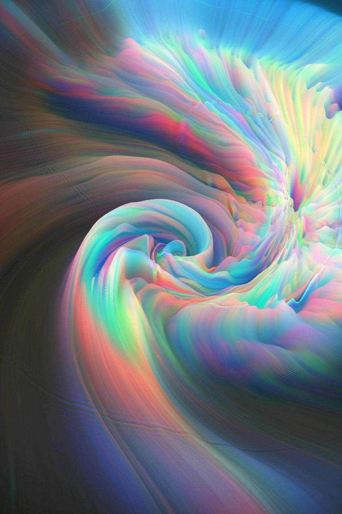 Colorful Ring Wallpaper Abstract Wall Art - beink online art store
