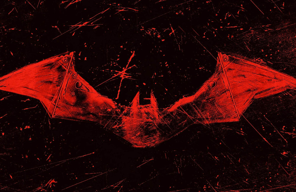 The Batman Red Logo Wall Art - beink online art store