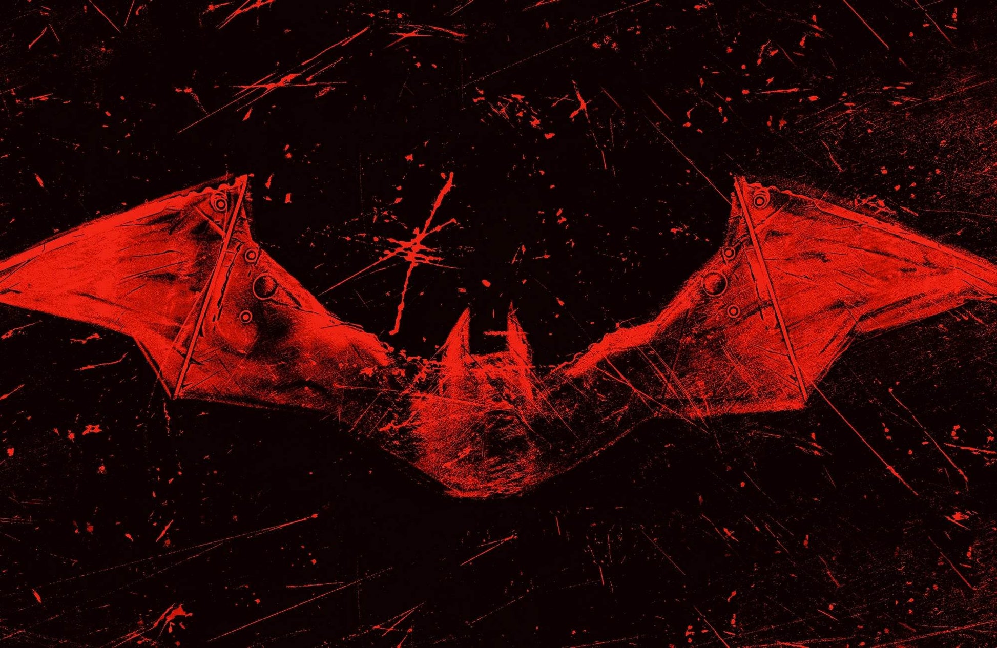 The Batman Red Logo Wall Art - beink online art store