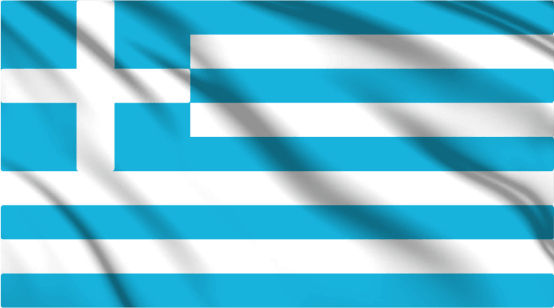 Greece National Flag Wall Art - beink online art store