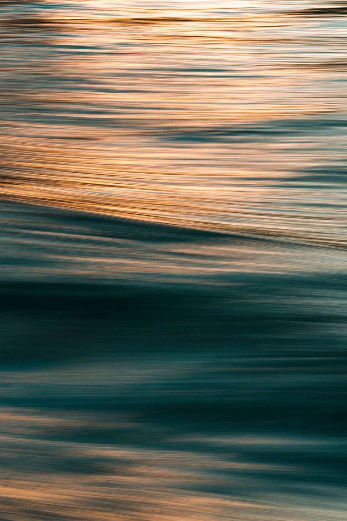 Golden Waves Abstract Wall Art - beink online art store