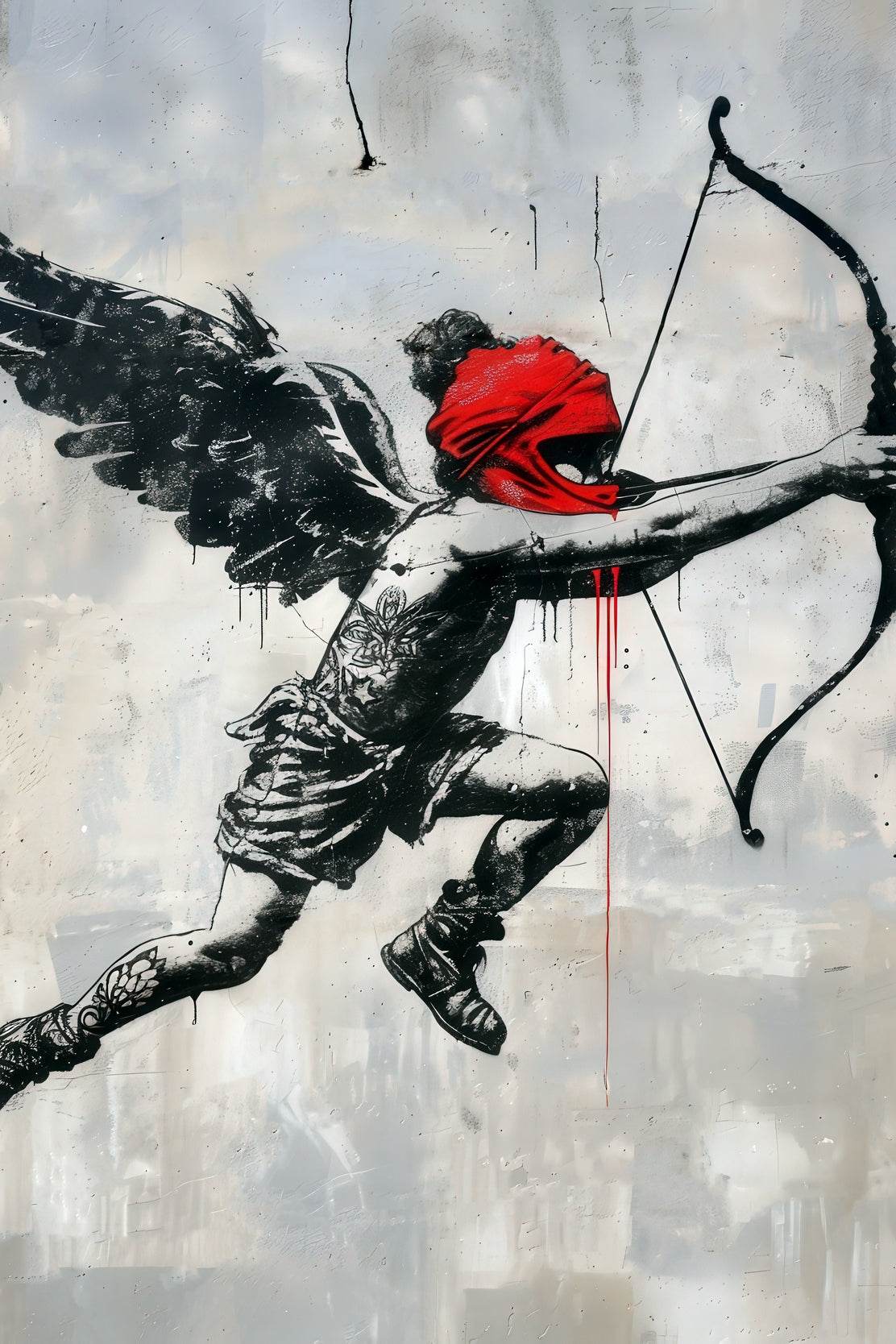 Eros Love Banksy Style Wall Art - beink online art store