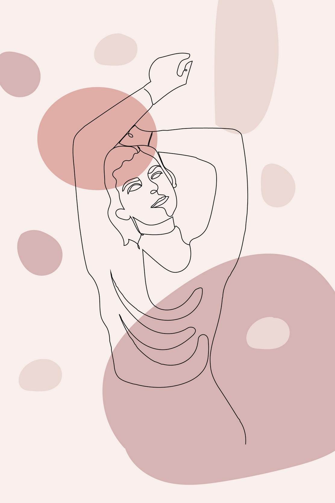 Bust Painting of Beautiful Woman Wall Art - beink online art store