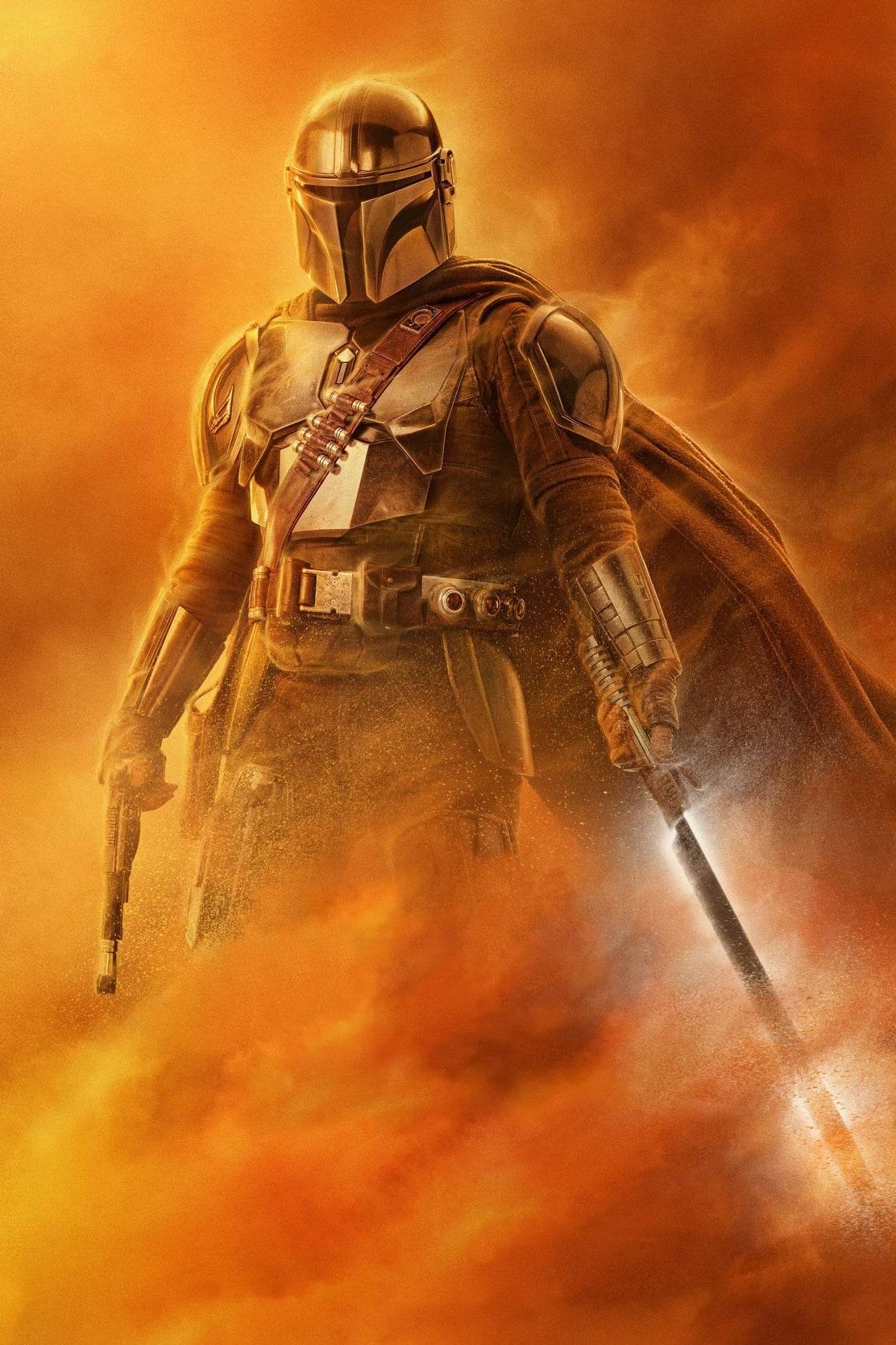 STAR WARS Mandalorian in Sand Storm Wall Art - beink online art store