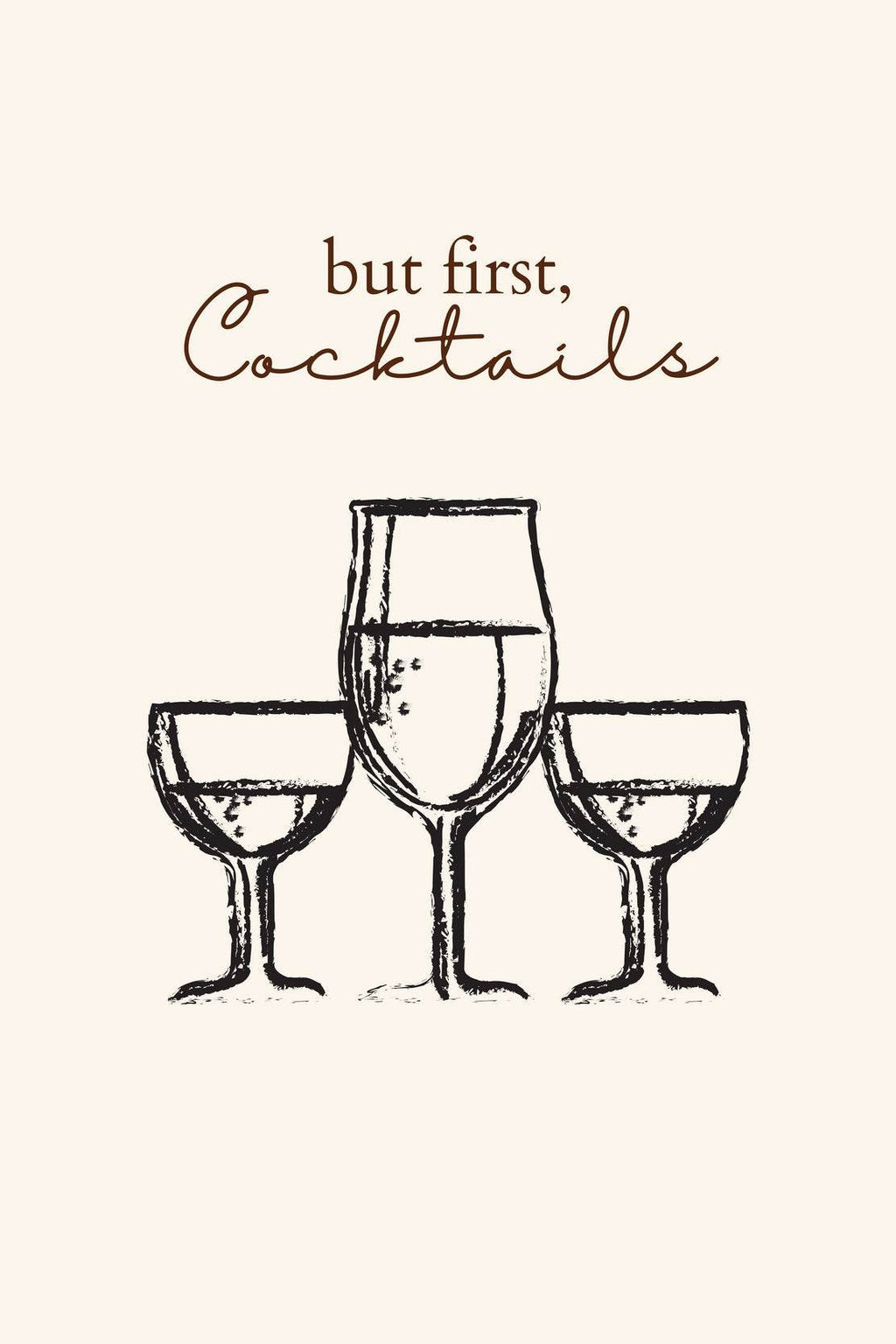 Different Sizes of Drinking Cups Wall Art - beink online art store
