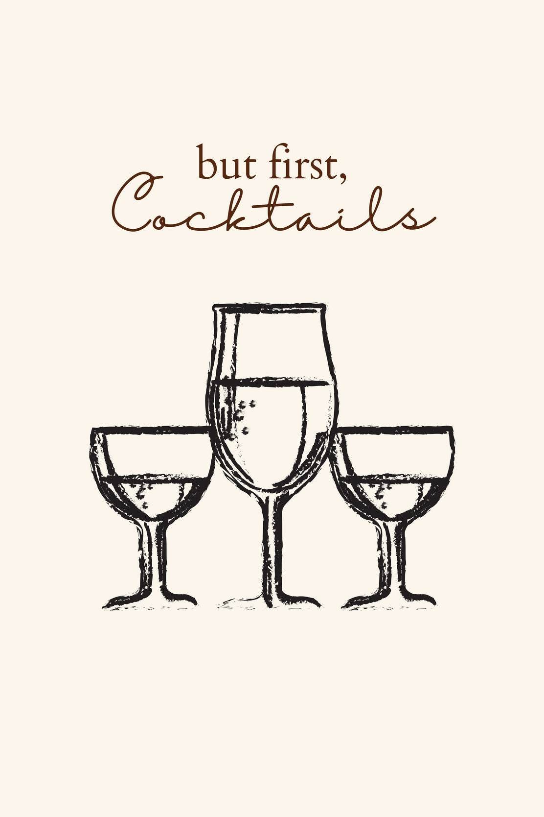 Different Sizes of Drinking Cups Wall Art - beink online art store