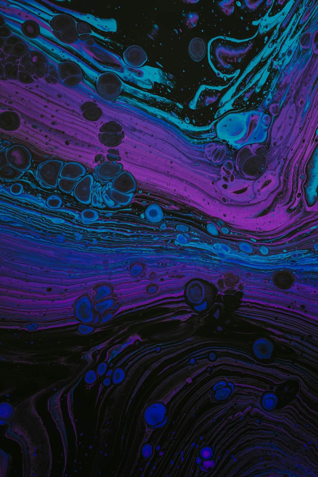 Liquid Paint Bubble and Stains Abstract Wall Art - beink online art store