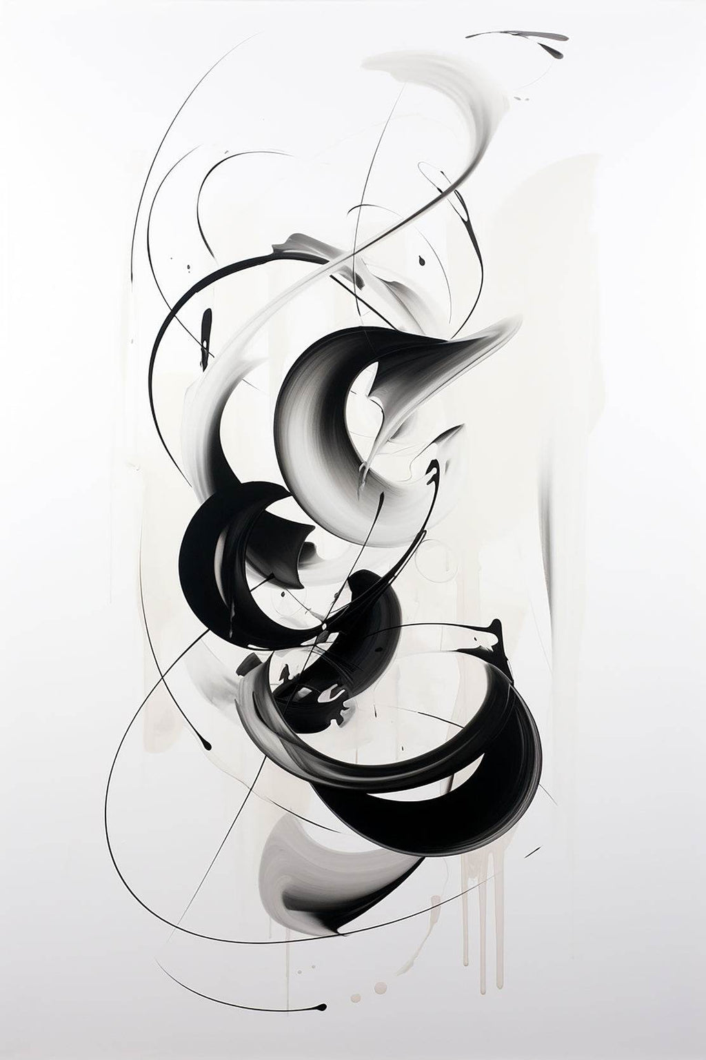 Black and White Abstract Wall Art - beink online art store