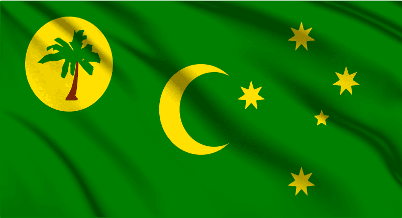 Cocos Islands Flag Wall Art - beink online art store