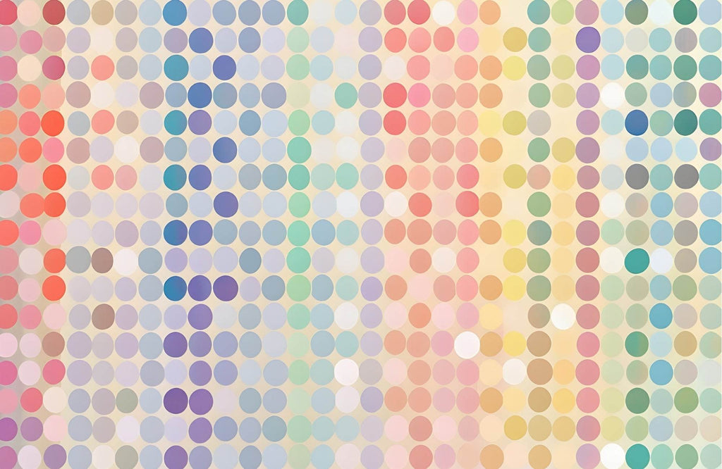 Pastel Color Circle Abstract Wallpaper - beink online art store
