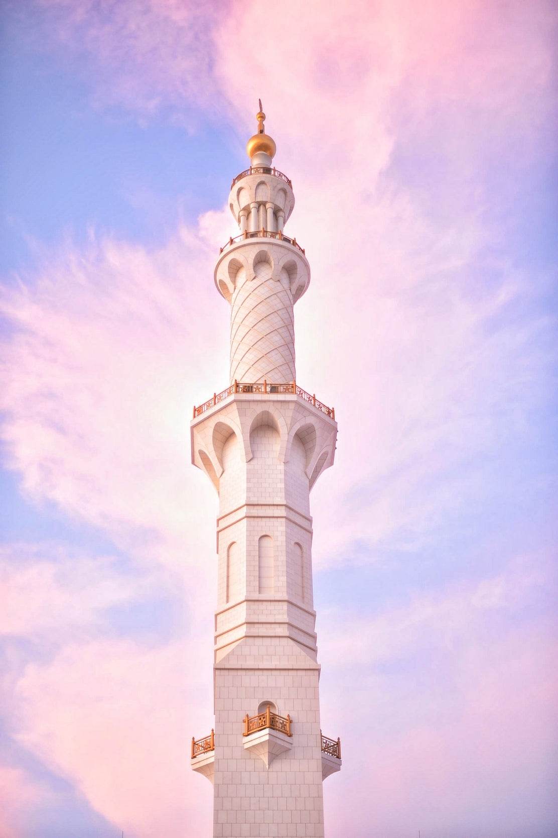 Pastel Skies with Minaret Wall Art - beink online art store