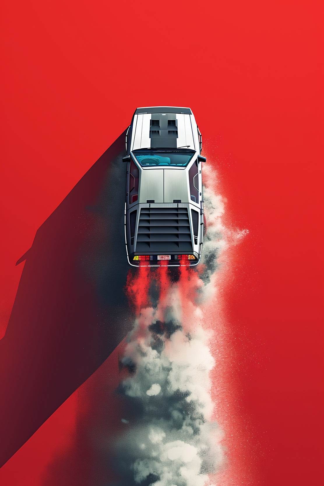 Classic Muscle Car In Desert Wall Art - beink online art store