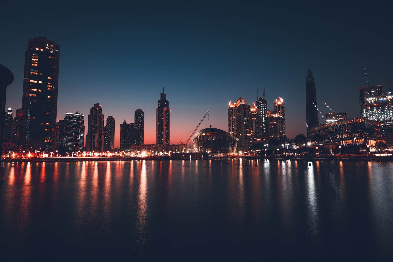 Purple Hues on the Skyline Wall Art - beink online art store