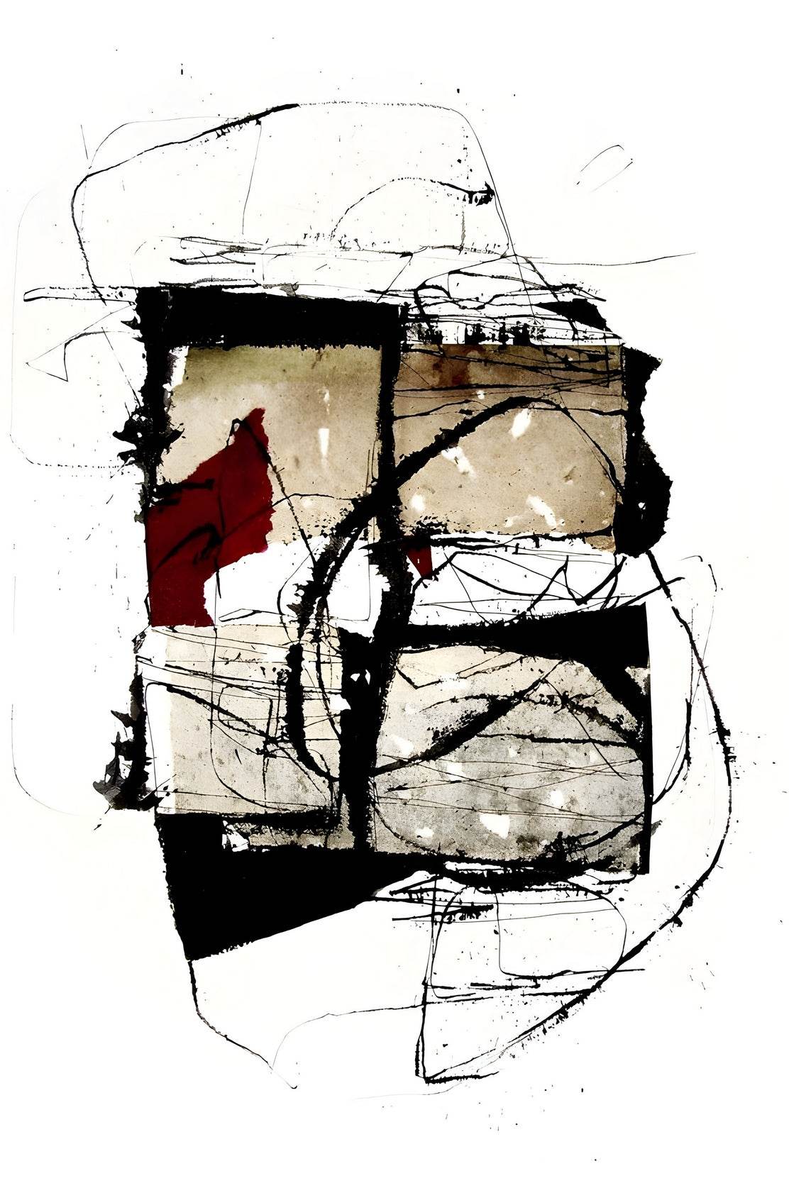 Fractured Landscape Modern Wall Art - beink online art store