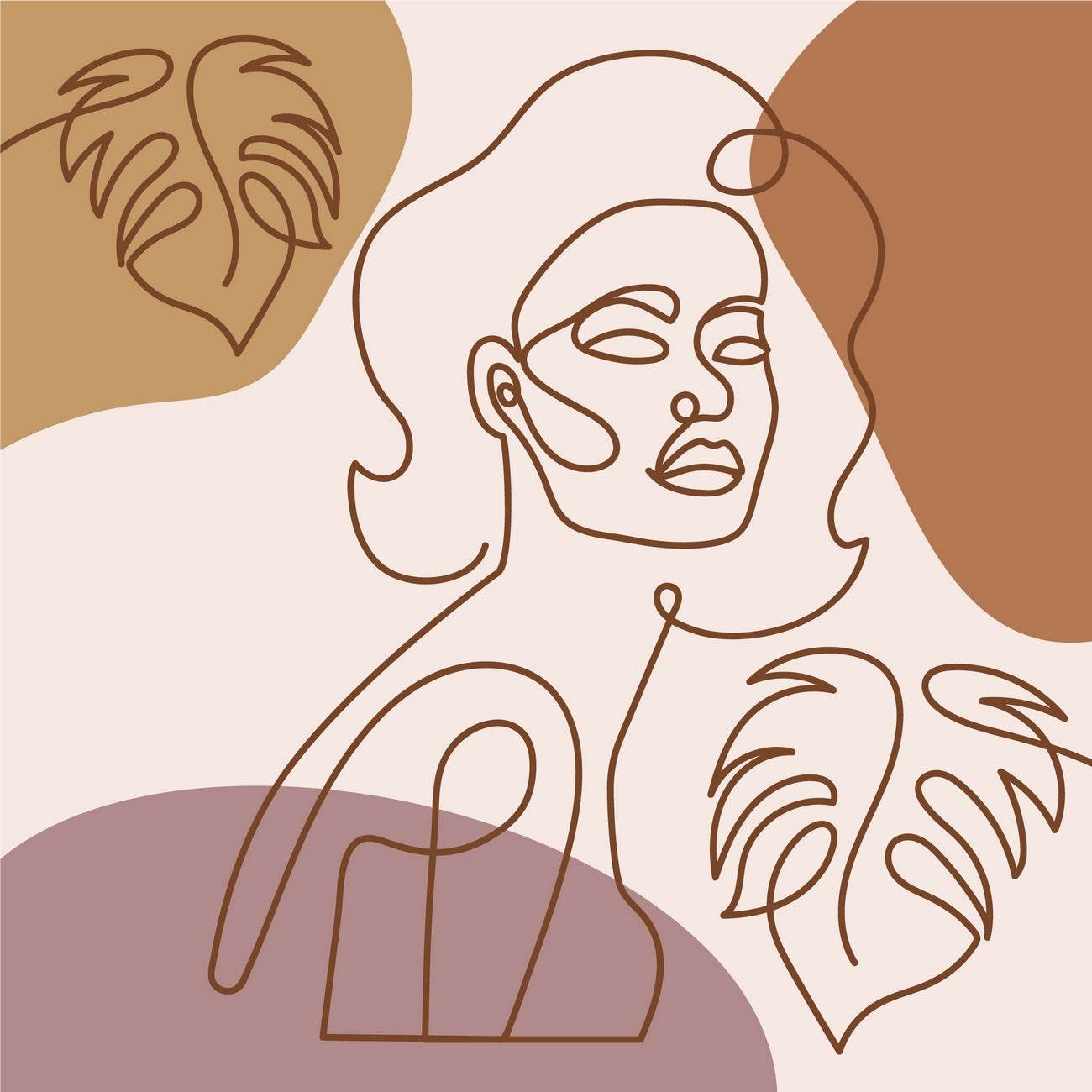 Girl Line Art - beink online art store