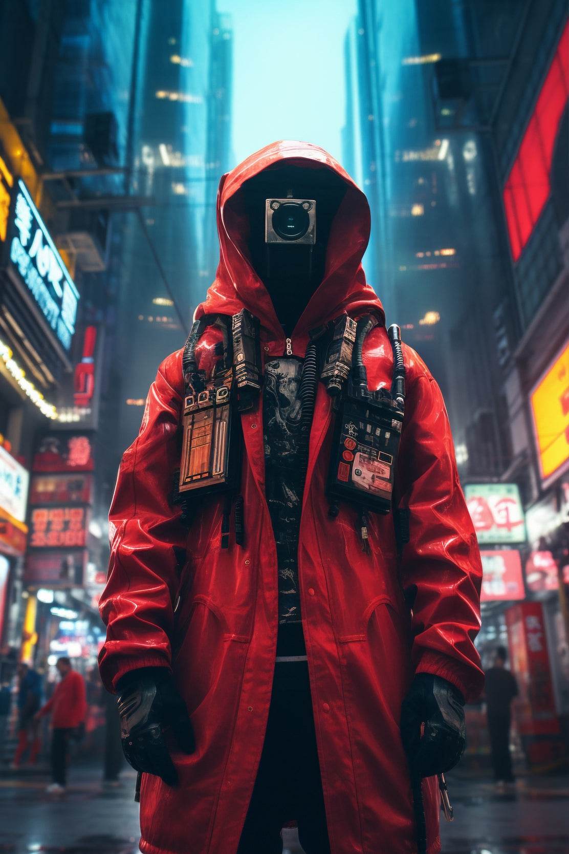 Cyberpunk Warrior Wall Art - beink online art store