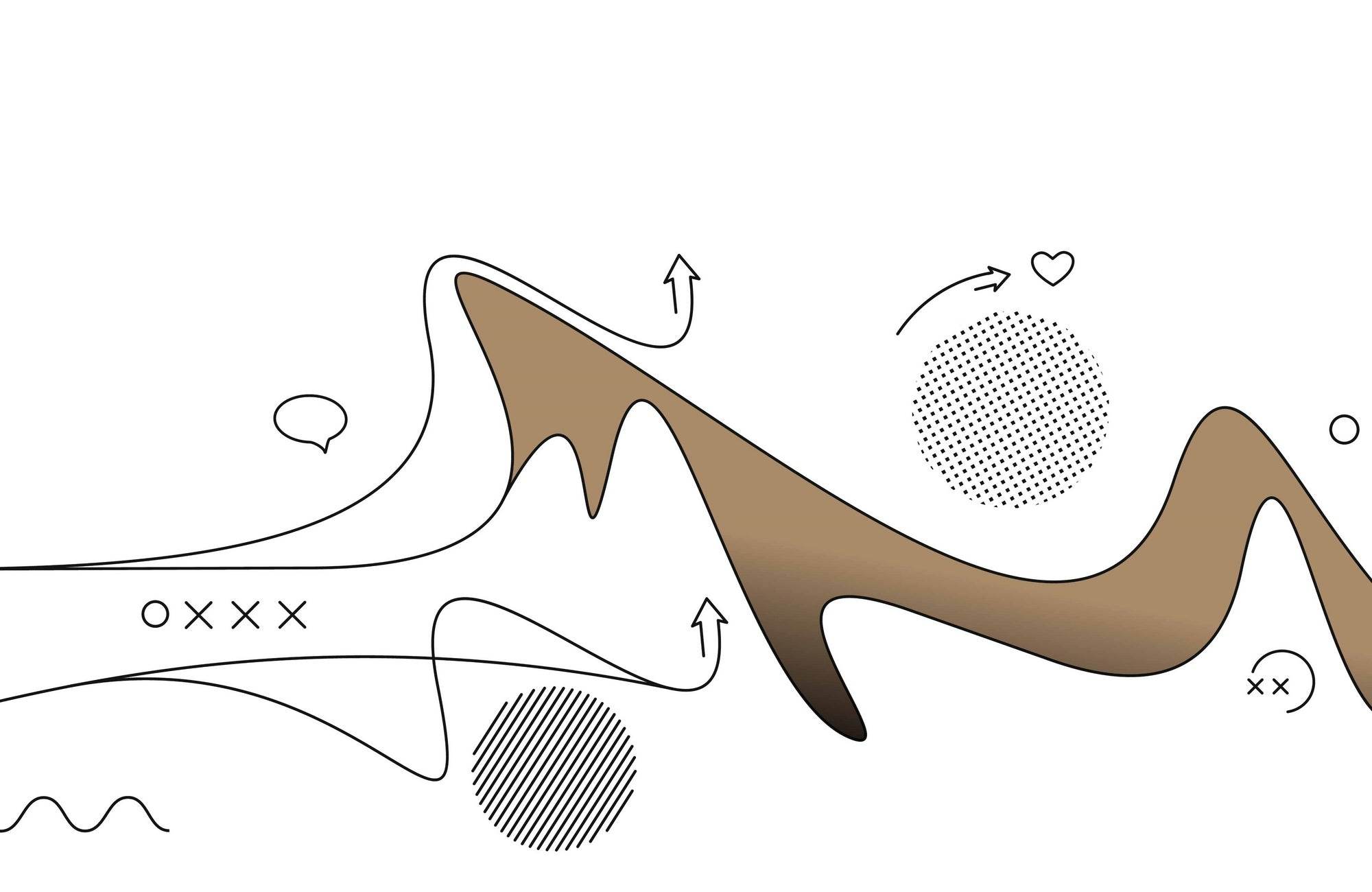 Creative Colored Line Art - beink online art store