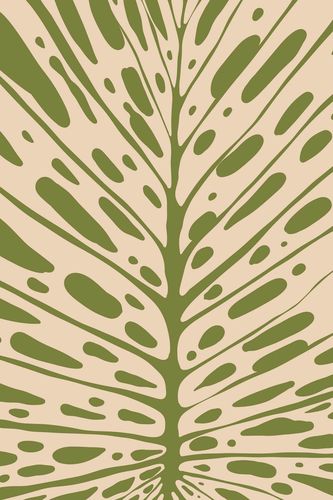 Abstract Foliage Leafy pattern ArtWork - beink online art store