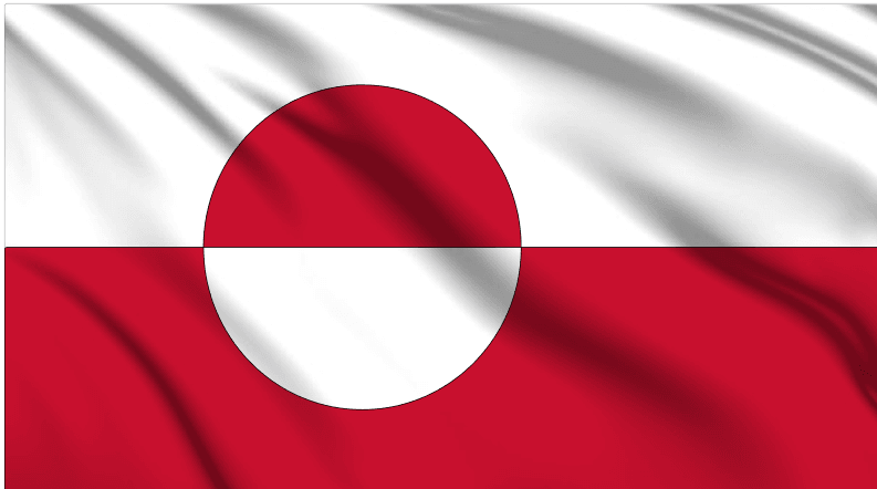 Greenland National Flag Wall Art - beink online art store