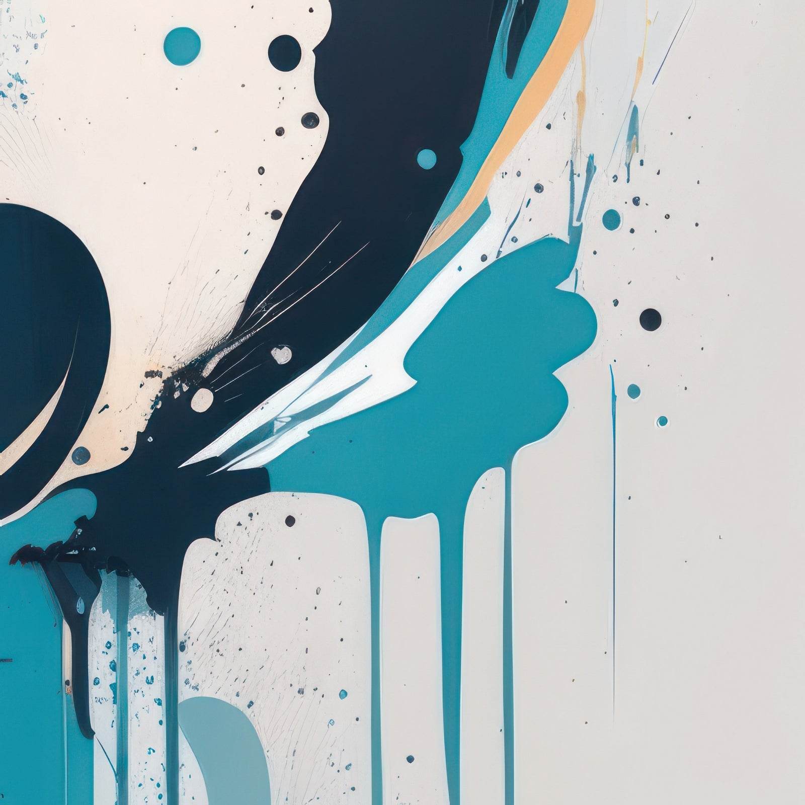 Liquid Paint On The Wall Abstract Wall Art - beink online art store
