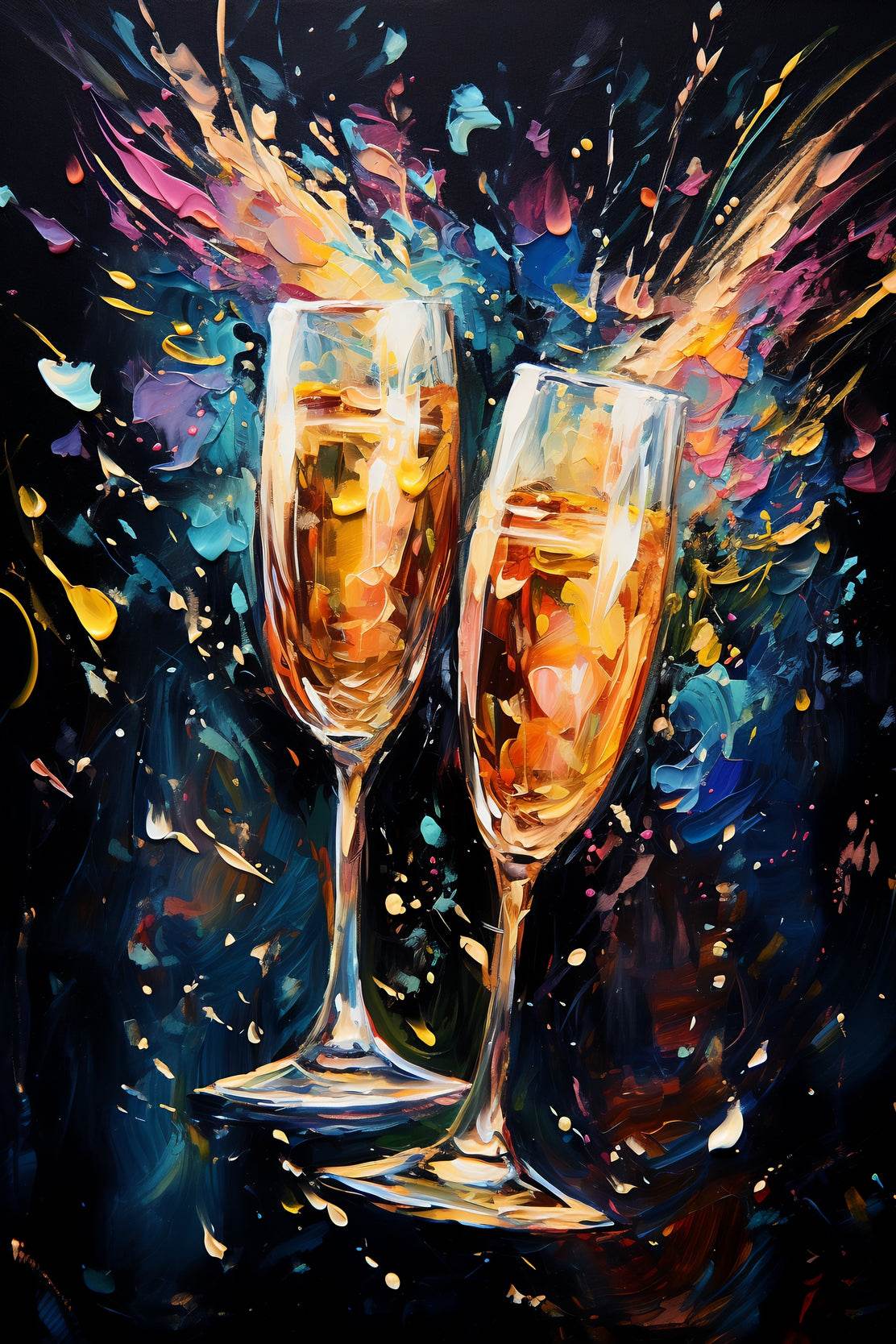 Oil Painting Of Drinking Cup Wall Art - beink online art store