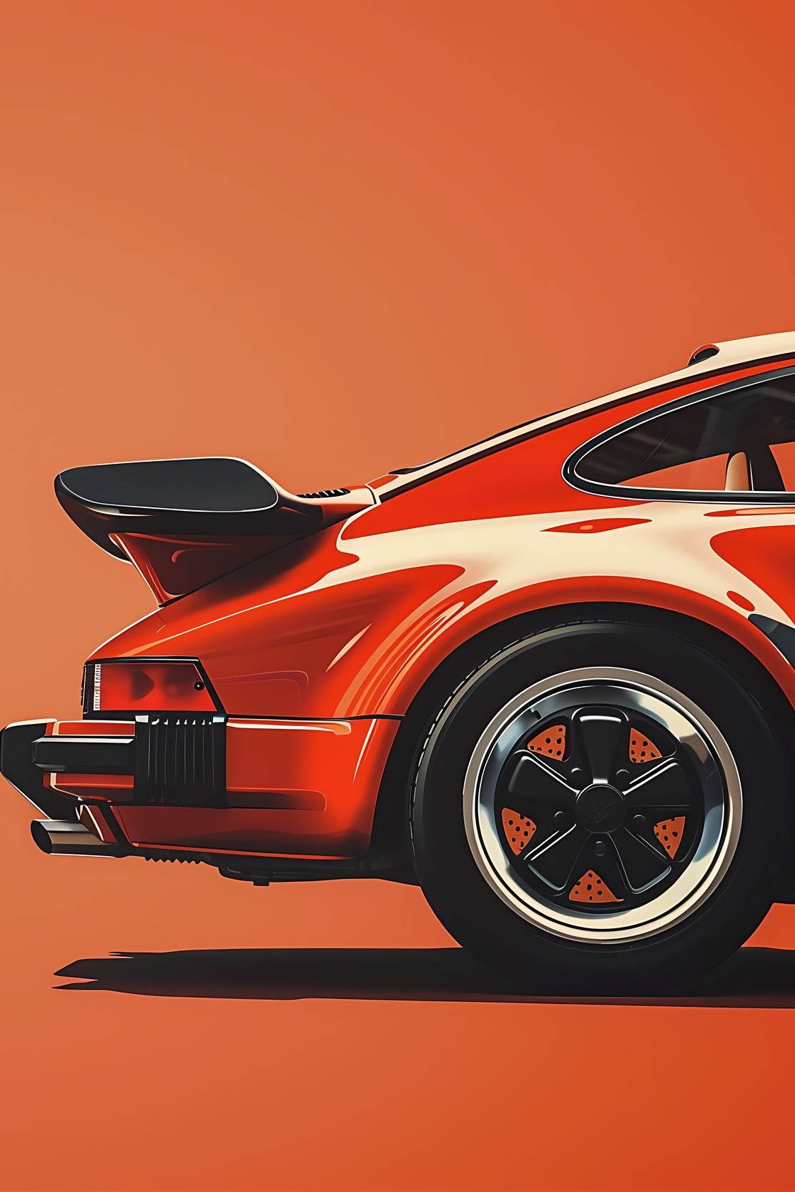Portrait Painting Porsche Wall Art - beink online art store
