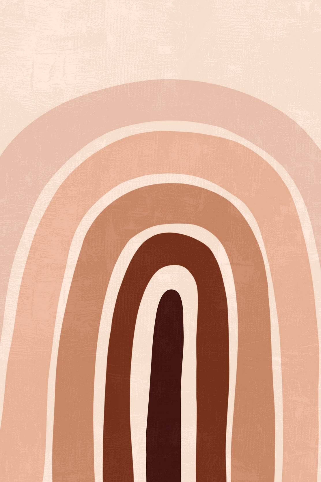 Neutral Color Palette Minimalist Rainbow Design ArtWork - beink online art store