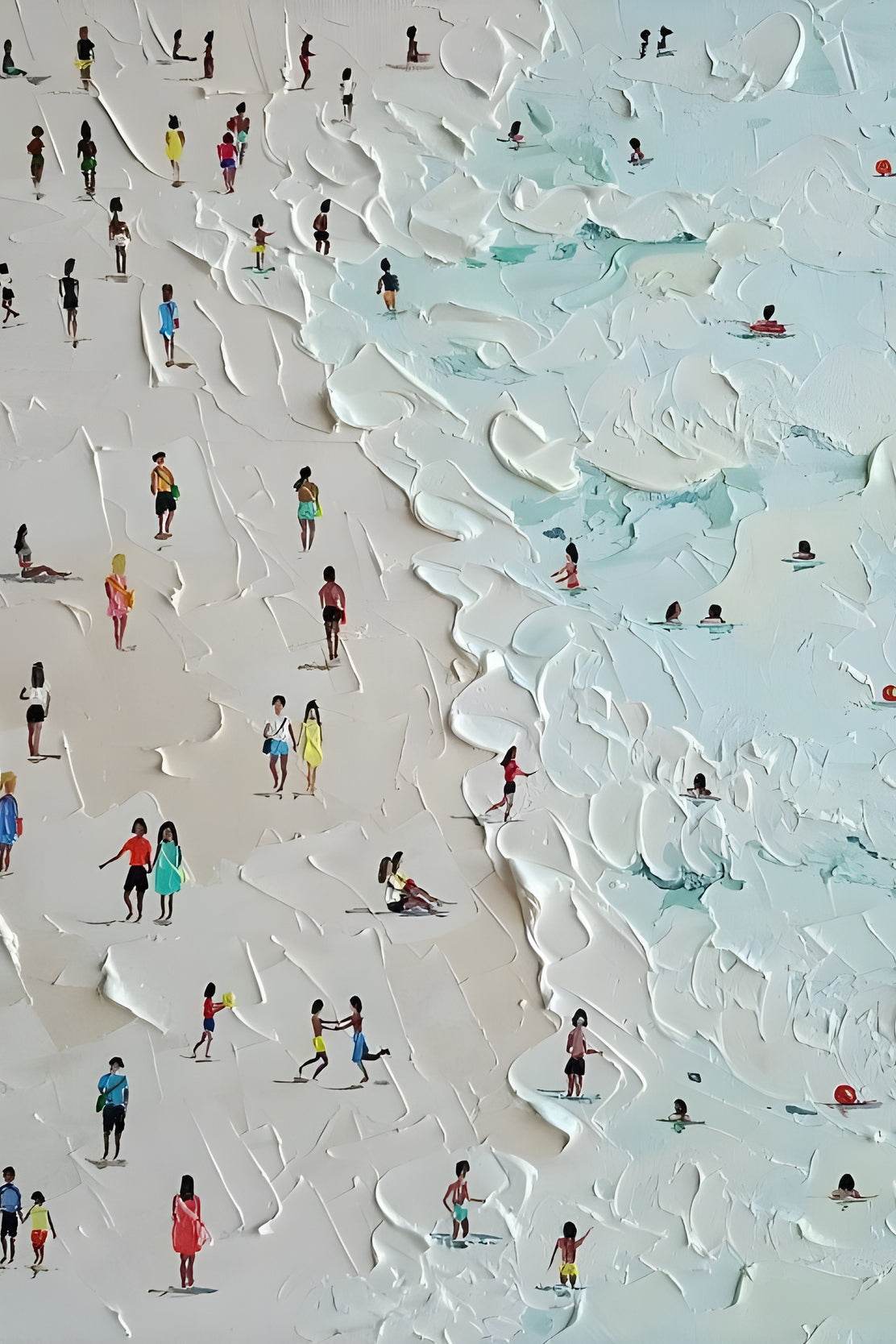 Summer Day at the Shore Modern Wall Art - beink online art store