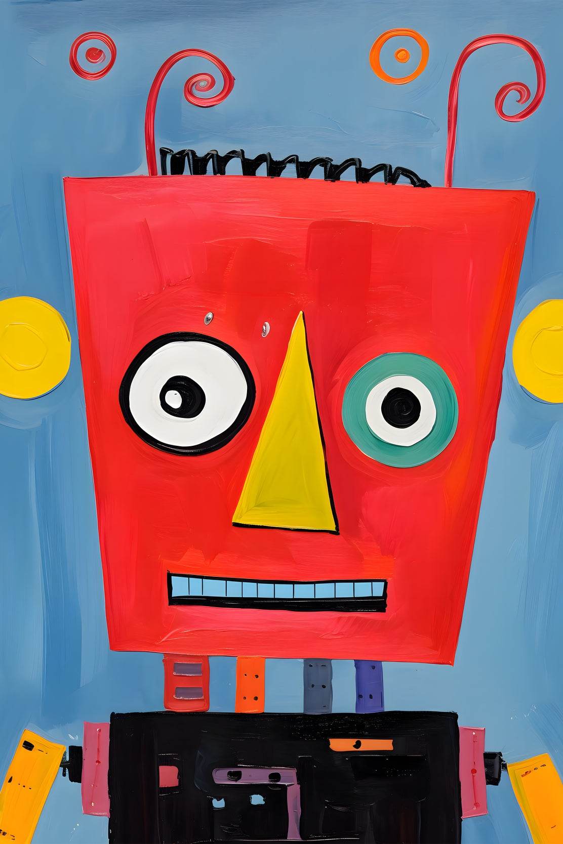 Red Robot Paper Craft - beink online art store