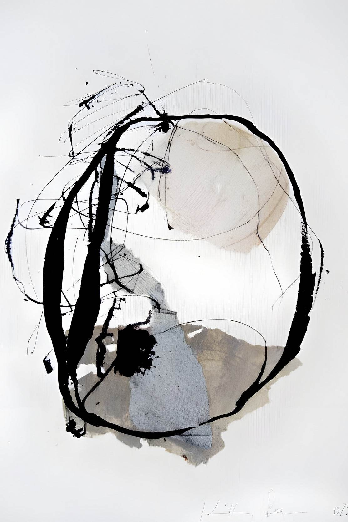 Cosmic Orbit Sketch Modern Wall Art - beink online art store