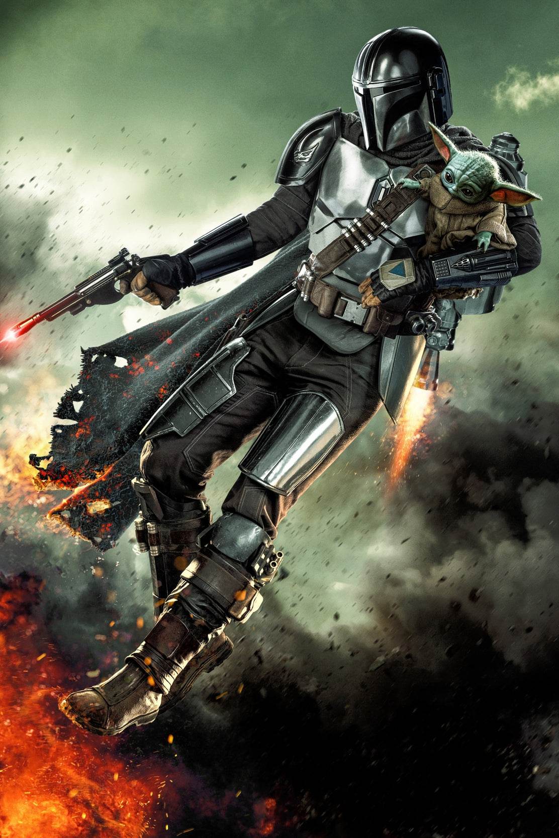 The Mandalorian Bounty Hunter Wall Art - beink online art store